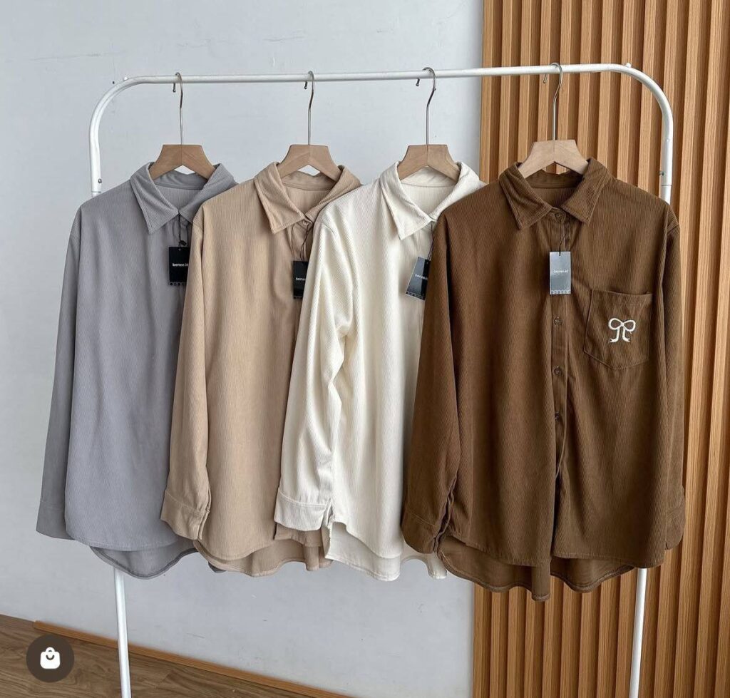 multiple shirt hanging